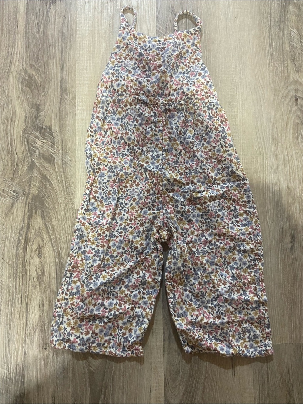 Carter's Floral Print Overalls in Pink, Blue & Yellow